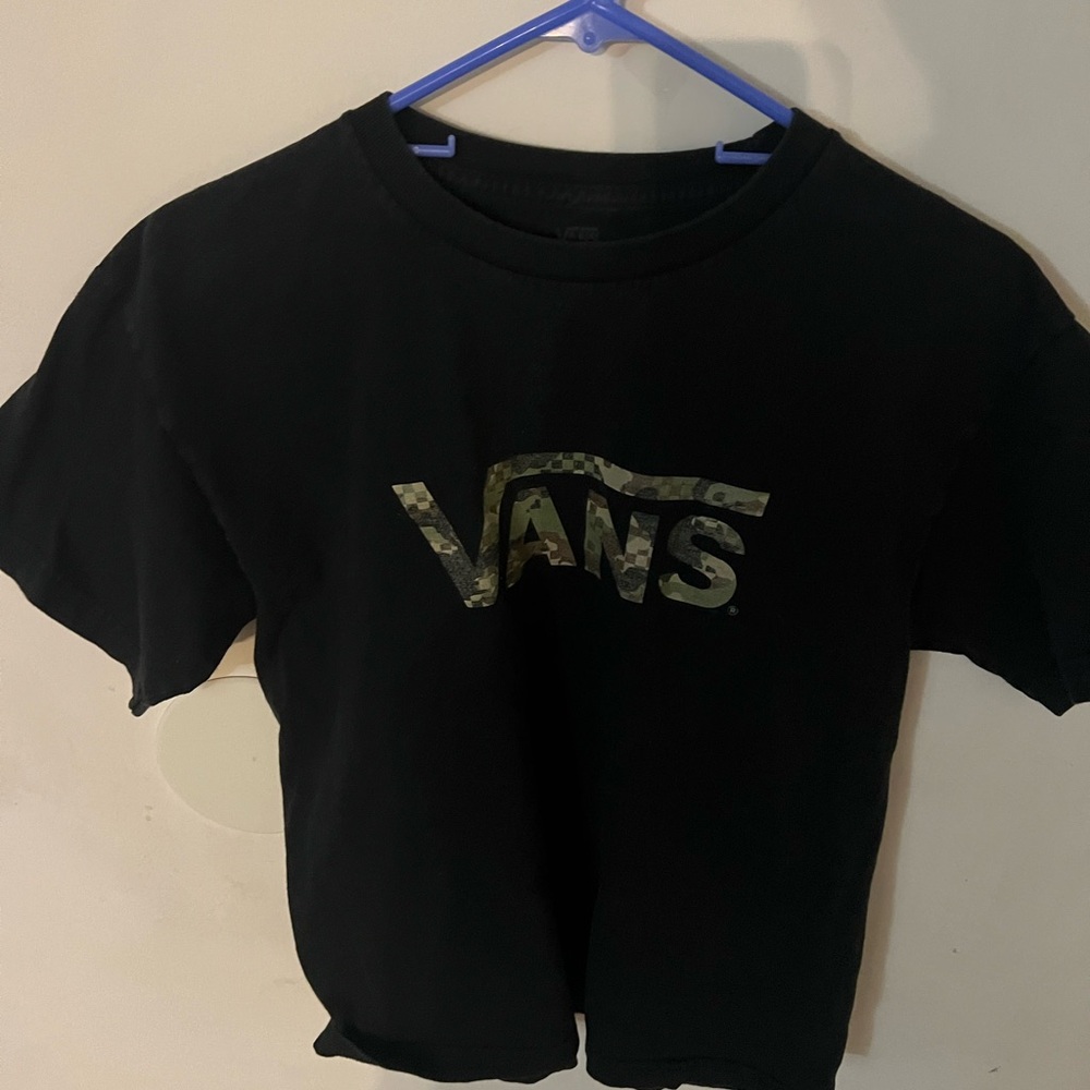 Vans Kids Tee with Camo Logo